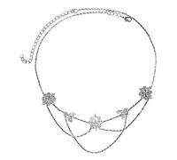 Glittering Rhinestones Headband Women Headband Wedding Party Garland Forehead Ornament Carnivals GalaDinner Headgear Forehead Chain for Women Wedding