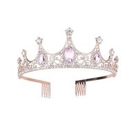 Glittering Rhinestones Wedding Headpiece with Secure Comb Design Bridal Shower Tiaras Crownpiece for Party Celebration Wedding Headpiece for