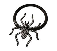Glittering Spiders Design Hair Tie Halloween Women Accessory with Crystal Stones for Costume Event Women's Rhinestones Hairband