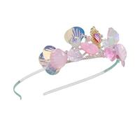 Glittering Tiaras Crown Sparkle Crystal Crown Headband for Adult Kids Marine Theme Party Hair Hoop Stage Show Headpiece