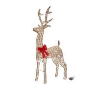 Glittertwist Gold Led Reindeer Light 80Cm
