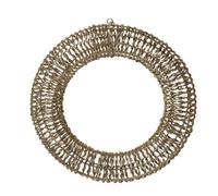 Glittertwist Gold Led Wreath Light 50Cm