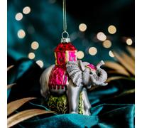 GLITTERY ELEPHANT SHAPED BAUBLE
