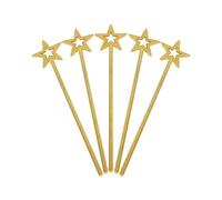 Glittery Five-Pointed Star Wand - Elegant Fairy Wand, Glittery Princess Costume Accessory | Whimsical Performance Support, Perfect for Holiday Parades, Dance Recitals and Fancy Dress Up