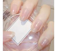 Glittery Pink Nail Polish - Long-lasting Pink Sparkle Nail Polish - Quick-drying, Breathable & Healthy - Shiny Pink Varnish for Women & Teens - Glittery Pink Nail Varnish