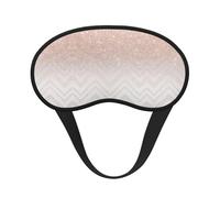 Glittery Pretty Pattern Print Blackout Sleep Mask - Side Sleeper Eye Cover, Soft Comfort, Perfect for Travel, Meditation