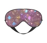 Glittery Pretty Pattern Print Lightweight Sleep Mask Breathable Light-Blocking Travel Yoga Outdoor Adventures