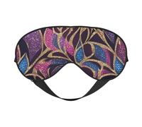 Glittery Pretty Pattern Print Lightweight Sleep Mask Breathable Light-Blocking Travel Yoga Outdoor Adventures