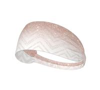Glittery Pretty Pattern Print Non-Slip Elastic Running Headband, Sweat Absorbing Stretchy Hair Bands For Gym Yoga, Soft Skin-Friendly Foldable Workout Headband