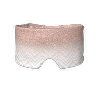 Glittery Pretty Pattern Print Sleep Eye Mask with Earmuffs - Block Out Light Contoured Night Blindfold Eye Sleeping Mask with Ear Cover for Men Women Side Sleeper Night Gift