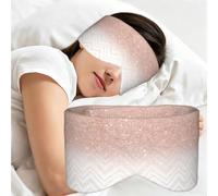Glittery Pretty Pattern, Sleep Mask for Home Travel, Full Eye Covers Light Blocking Eye Mask Sleep Eye and Ear Muffs