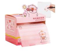 Glittery Sticky Notes 120 Sheets Pull Out Cartoon Aesthetic Stationery