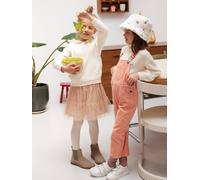 Glittery Tulle Skirt for Girls iridescent beige