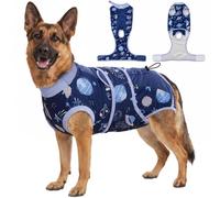 Glittme Dog Surgery Recovery Suit, Dog Cone Alternative for Spay Neuter XXL | Surgical Suit with Adjustable Loop Fabric & Drawstring,Soft&Breathable Viscose from Bamboo Belly Lining for Female Male Dogs