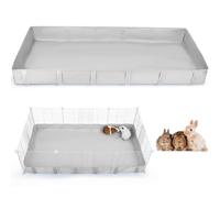 Glittme Guinea Pig Cage Liner, Waterproof Liner for Guinea Pigs, Guinea Pig Bedding with Tarp Bottom for C&C Grids, Cage Liners for Guinea Pig, Bunny, Hamster, Rabbit,Not Include Cage,47 * 24 inches
