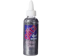 Glitz It Metal Grey Glitter Glue, 120ml, Twist Nozzle Bottle, Ideal Kids Craft, Shimmer Glue for Art & Craft Projects, Wedding Invitations, Card Making, Art Set