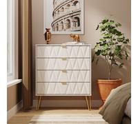 Glitz Ready Assembled 4 Drawer Chest in Kashmir Matt - Welcome Furniture | TJ Hughes