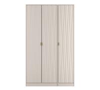 Glitz Ready Assembled Tall Triple Plain Wardrobe in Kashmir Matt - Welcome Furniture | TJ Hughes