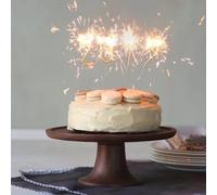 Glitz Sparkler Numeral Cake Sparkler 7", Numbers 0-9, Available in Gold, Silver, Pink, Blue, Rose Gold (9, Blue)