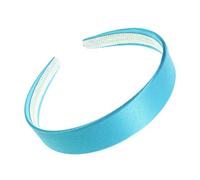 Glitz4Girlz 2.5cm (1") Bright Blue Satin Covered Plastic Alice Hair Band Headband No Teeth