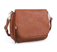 GLITZALL Small Crossbody Bag for Women PU Leather over the Shoulder Purses and Flap Cross Body Handbags Multi Pockets