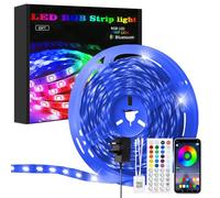 Glitzerlife 20M LED Strip Light RGB - LED Lights Music Sync Colour Changing Flexible 5050 with Bluetooth Smart App Control Remote Strip Lights for Bedroom Room Home Christmas Decoration