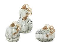 Glitzhome Table Accent Home Fall & Harvest Thanksgiving Decorating, Gray Marble