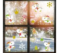 Glitzkind Window Decorations Christmas Unicorn | Christmas Decoration Window Stickers Window Decoration for Christmas for Children Christmas Decoration for Children's Room Outdoor Winter Decoration