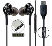 GLITZY GIZMOS Genuine Official AKG Earphones Headphones Compatible with Galaxy S21 /S21Plus + / S21Ultra 5G With Type C Connection & for All Other Type C Devices GH59-15198A (BULK PACKAGING)