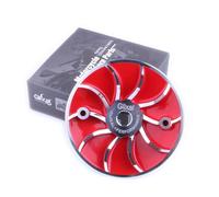 Glixal Lightweight Racing Drive Face Fan for GY6 125cc 150cc 180cc 200cc 152QMI 157QMJ Engine Based Scooter Moped ATV Go-Kart Quads (Red)