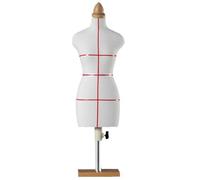 Glixoft 1/4 Female Mannequin Torso with Stand Body Dress Display Model Mannequin Body Tripod Stand for Sewing Dressmakers