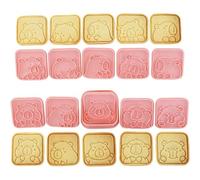 Glixoft 10 Pcs Silicone Cookie Cutters Cartoon Capybara Cookie Stamps 3d Biscuit Cutter Animal Cookie Mould Press Mould Set Kitchen Baking Tools