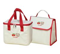 Glixoft 2pcs Bear Cute Lunch Bag Insulated Tote Bag Reusable Picnic Cooler Bag Worker Essential Supply for Work School