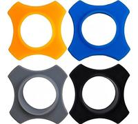 Glixoft 2pcs Microphone Roller Ring Portable Mic Protection Ring Microphone Anti-roll Silicone Ring for Microphone Device