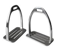Glixoft 2pcs Stainless Steel Horse Stirrups Riding Riding Stirrup for Outdoor Adults Horse Stirrups Riding Equestrian Sports Essentials