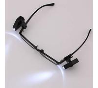 Glixoft 2pcs Super Bright Led Clip on Mini Flexible Book Lights Night Light for Eyeglass and Tools Safety Glasses Lamp Mini Eyeglass Clip