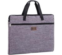 Glixoft A3 Document Bag Zip Bag Art Storage Bag Waterproof Oxford Cloth Bag Double Zip Small Labels Student Office Supplies Travel Bag Storage Organiser