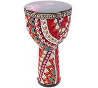 Glixoft African Djembe Drum Colourful Hand Drum Cloth Art Drum Children Hand Drum Instrument for Beginners Performance