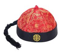 Glixoft Black Chinese Emperor Hat Retro Performance Cosplay Accessory for Party, Cultural/Traditional, New Year, All Ages