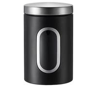 Glixoft Coffee Bean Canister with Window Metal Tea Jar Food Storage Container for Storing Coffee Beans Tea Sugar Nuts Flour Snacks