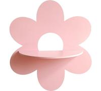 Glixoft Flower Shape Wall Shelf Wooden Wall Sign Small Floating Shelves for Wall Decor Display Shelf for Bedroom Bathroom Living Room