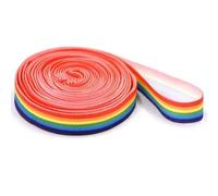 Glixoft Kids Rainbow Jump Rope Elastic Chinese Jump Ropes Adjustable Jump Band Fitness Jumping Supplies for Jump Games