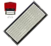 Glixoft Rectangular DIY Rubber Stamp, 3.94*1.77inch/10*4.5cm, ABS Plastic, Style1, 2 Lines, Stamp Accessory for Scrapbooking