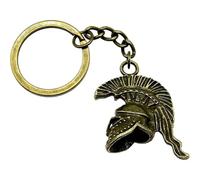 Glixoft Roman Helmet Keyring Gladiator Keychain Vintage Roman Charm Car Key Accessory for Men Women Girls Boys