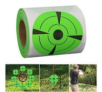 Glixoft Shooting Target Stickers Shooting Paper Targets Round Reactive Targets Shooting Training Supplies for Shooting Practice