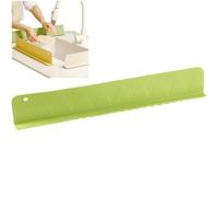 Glixoft Sink Guard, Silicone Water Guard for Sink, Sink Guard Behind Faucet, Kitchen Island Sink Backsplash Guard with Suction Cup Base