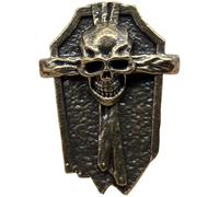 Glixoft Skull Cross Shield Lanyard Bead Brass Knife Bead Skull Lanyard Bead Diy Knife Paracord Beads Skull Parachute Cord Beads for Knife Key