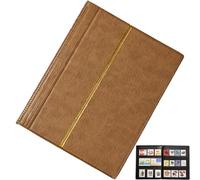 Glixoft Stamp Collection Album Stamps Storage Album Stamps Storage Folder Empty Stamp Stockbook for Paper Money Stamps