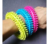 Glixoft Stress Relief Fidget Bracelet Spiky Sensory Fidgit Toy for Autism Message Ring Special Education, Sensory Toy