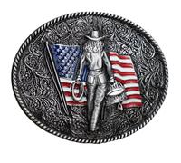 Glixoft Western Belt Buckle Silver Leather Belt Buckle Initial Vintage-cowboy Rodeo Large Belt Buckle Vintage Punk Belt Buckles for Men Women